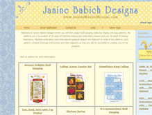 Tablet Screenshot of janinebabichdesigns.com